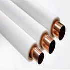Pancake coil 15m steel pipe plastic coated copper tubing tube 5/16''*0.7mm for auto brake pipe