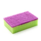Colorful abrasive sponge scouring pad kitchen janitorial supplies