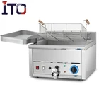 ASQ 200L Factory directly sale Stainless steel electric commercial deep fryer for sale