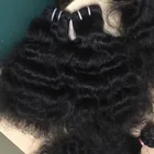 GS Unprocessed Raw Virgin Indian Silky Straight Wave Curly Hair Wholesale Cuticle Aligned Human Temple Vendors From India