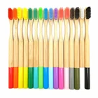 Wholesale biodegradable wooden travel eco Bamboo charcoal toothbrush for kids adult