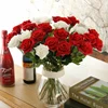 Artificial Flowers Fake Flowers Wedding Supplier Artificial Rose Online Shopping Artificial Red Rose UK Low MOQ Alibaba Factory