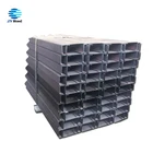 China wholesale galvanized steel c channel custom U channel for construction material