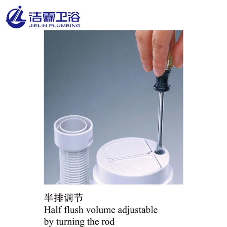 Cheap cistern dual flush valve white color flush toilet mechanism