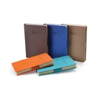promotional new design pretty covers fabric leather notebook
