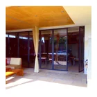 Latest home design aluminium exterior folding glass door sliding system