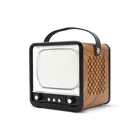 Antique TV shape speaker with LED lighting for home and outdoor