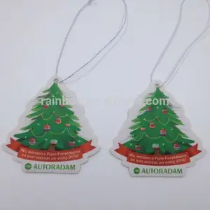 promotional cheap car hanging paper air freshener card with