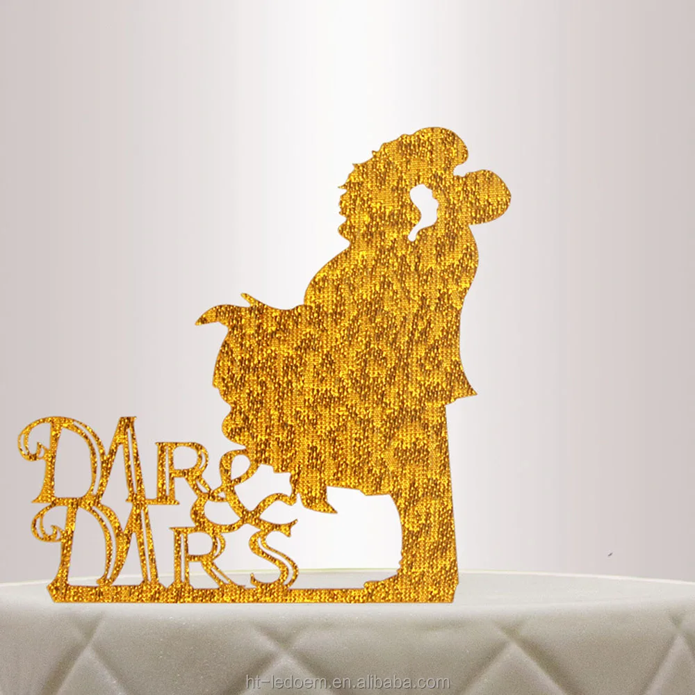 gifts & crafts  topper  laser cut acrylic wedding cake topper