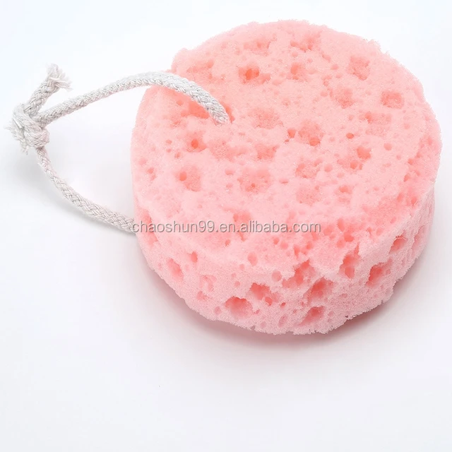 pink baby magic cleaning sponge washing sponge with string