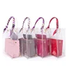 High quality newest fashion transparent handbags women pvc clear bags shoulder bag