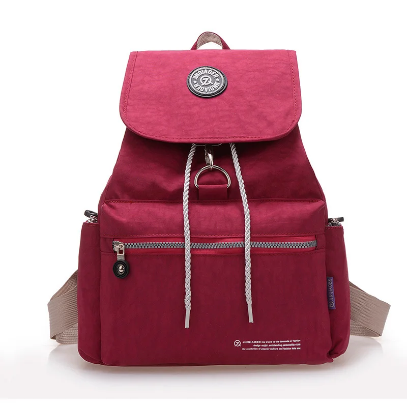 1 Pcs Casual Women Backpack 2015 Waterproof Nylon 10 Colors Girl Lady Women's Backpacks Sport Travelbag Bags mochila feminina