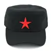 Solid Colors Golf Driving Red Star Men Women Army Cap Cadet Military Patrol Hat