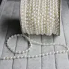 Elegant White Pearl Ribbon Table Decorations For Events