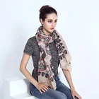 2018 Fashion Skull Scarf Lady Cotton Voile Scarf Wholesale