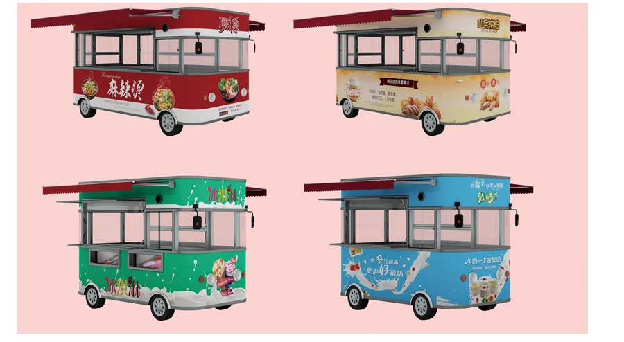 2019 Self Driven Food Trailer Snack Truck Machine Food Truck Trailer Mobile Food Trucks