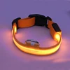 Nylon LED Pet Dog Collar,Night Safety Flashing Glow In The Dark Dog Leash,Dogs Luminous Fluorescent Collars Pet Supplies