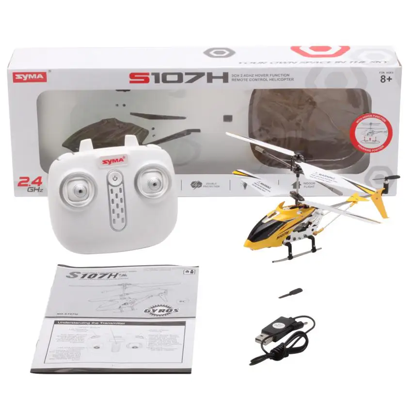 Upgraded Rc Helicopter Syma S107h 2 4g 3 5ch Hover Altitude Hold Rc