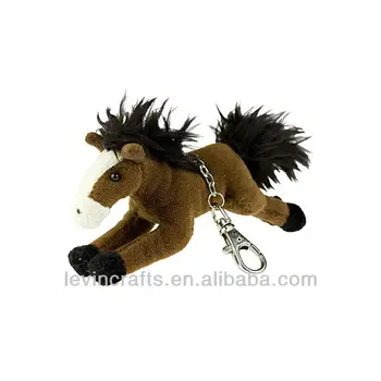 plush horse keychain