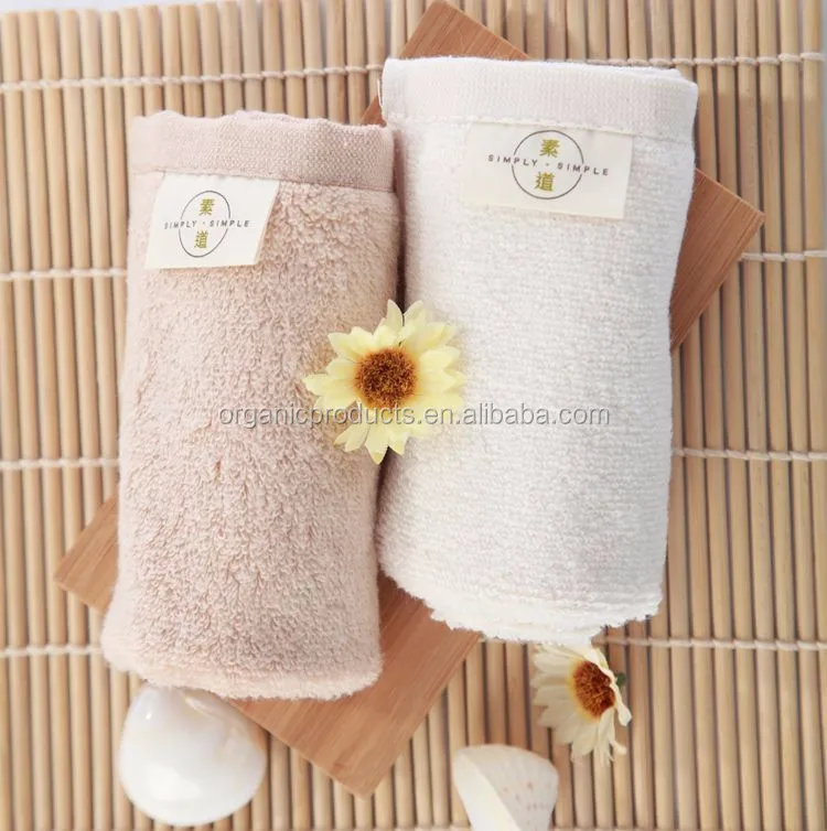natural cotton soft organic baby bath towel for gift box sets