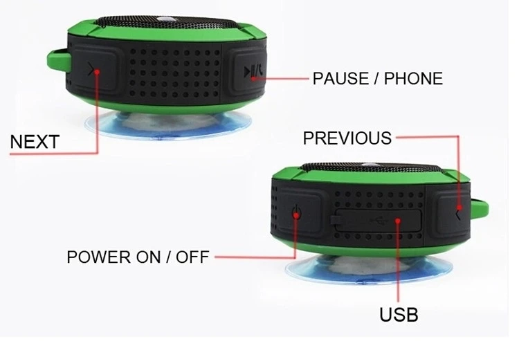 2018 On Sell Factory Supply Waterproof BT Speaker C6 Wireless BT Speaker Waterproof BT Speaker For Promotional Gift - ANKUX.COM