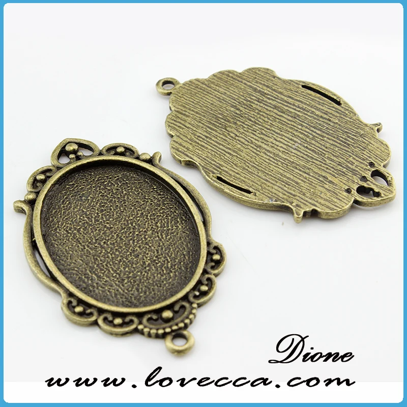 vintage style pendant tray findings ,Alloy Jewelry accessory,Wholesale alloy metal blank pendants