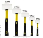 Hammer Fiberglass Rubber Hammer White Rubber Hammer With Fiberglass Handle High Quality