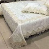 luxury patchwork bed cover satin fabric bedcover bedding set
