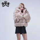 Hot Sale Ladies Winter Real Fur Jacket Women Genuine Natural Fox Fur Coat