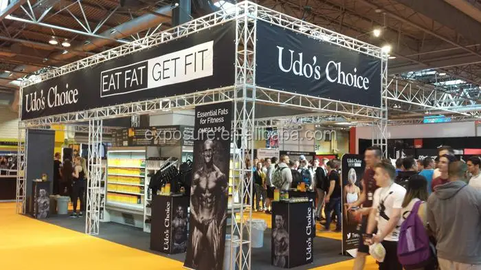 fair used aluminum truss photo booth design upright exhibition