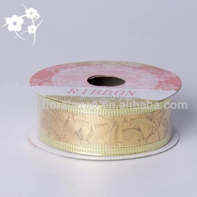design packaging printed ribbon christmas package gilding floral