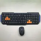 Colourful keys 2018 computer parts and accessories OEM customs layout wireless multimedia 2.4G metres keyboard and mouse
