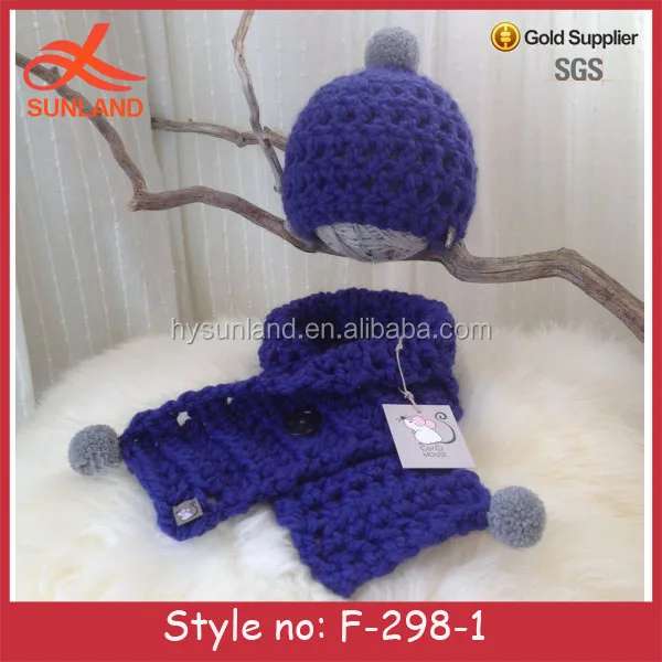 f-298 new winter multicolor wholesale childrens knitted hat and