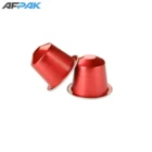 Aluminum nespresso empty coffee capsules with rubber ring