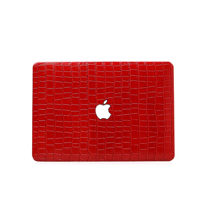 Hot products for Macbook case high quality embossed crocodile leather laptop case_6
