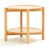 Modern ash wood Hans wegner round coffee side Tray table