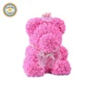 YWMY003 RDT Hot Sale 35cm Tall Novelty PE Material Rose Flower Bear for Valentine's Day Girlfriend Gift Birthday Propose Gift