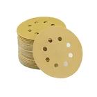 72pcs 125mm Gold Alumina Sanding Discs/Sand Disc Abrasive Paper