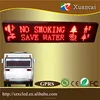 GPRS(2G-SIM card) 12.6"x63"inch 12/24V P10 single color Advertising wireless control center multiple quantity LED bus display