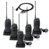 Retevis RT1 16CH 10W Long Range Business walkie talkie UHF400-520MHz 1750Hz Tone VOX Handheld Mobile two way radio(5Pack)+Cable