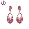 ready to ship fashion earrings handmade gemstone pink diamond drop earring