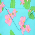 Wholesale knitted floral custom spandex polyester brushed jersey fabric