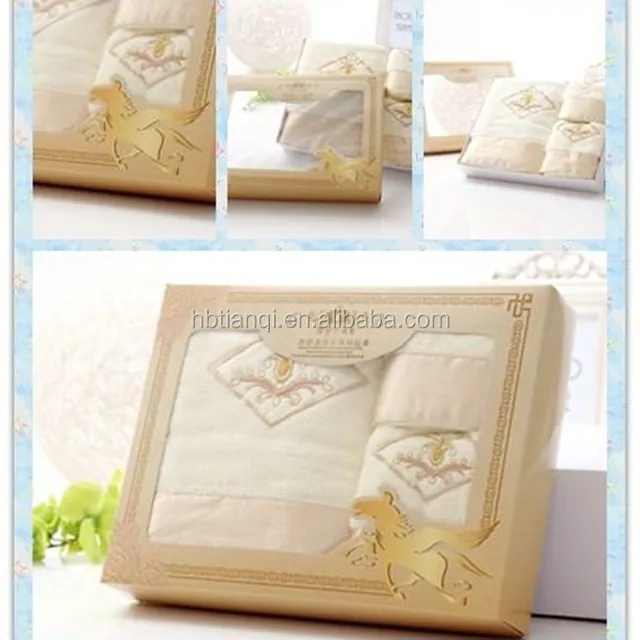 gift box package towel set , paper box towel set package