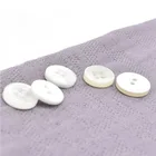 New design 4 hole white plastic button for woman shirt