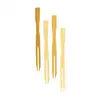 Design best sell bamboo fruit forks length 9cm