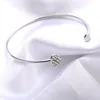 New Fashion Adjustable Crystal Double Heart Bow Cuff Opening Bracelet Women Jewelry Gift