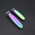 Titanium Rainbow Color Ingrown Thick Nail Care Tools Kit Manicure Pedicure Nail Clippers Nippers Pair Set