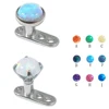 Hot G23 Titanium Prong Set Press Fit Opal Surface Micro Dermal Anchor Piercing Body Jewelry