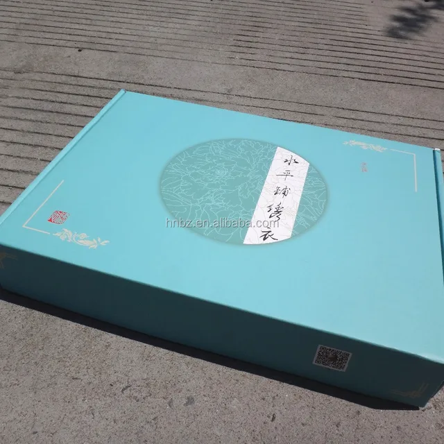 custom rectangular corrugated paper gift box color printing