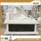 white granite cross polished tombstone price